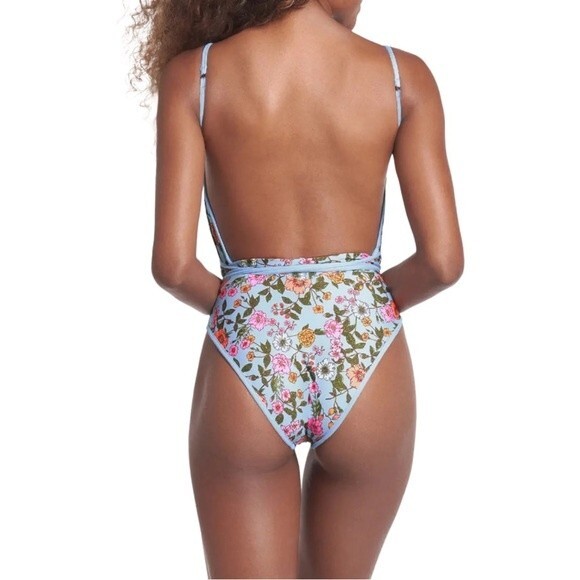 NWT Maaji Reversible Convertible Strap One-Piece Floral Swimsuit Size Medium NEW - Picture 5 of 14